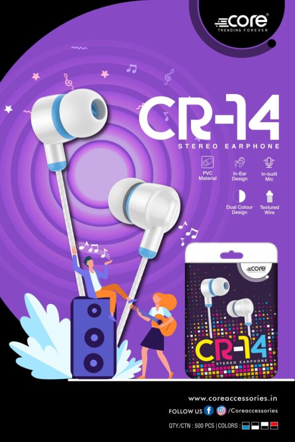 Core CR-14 Stereo Earphone